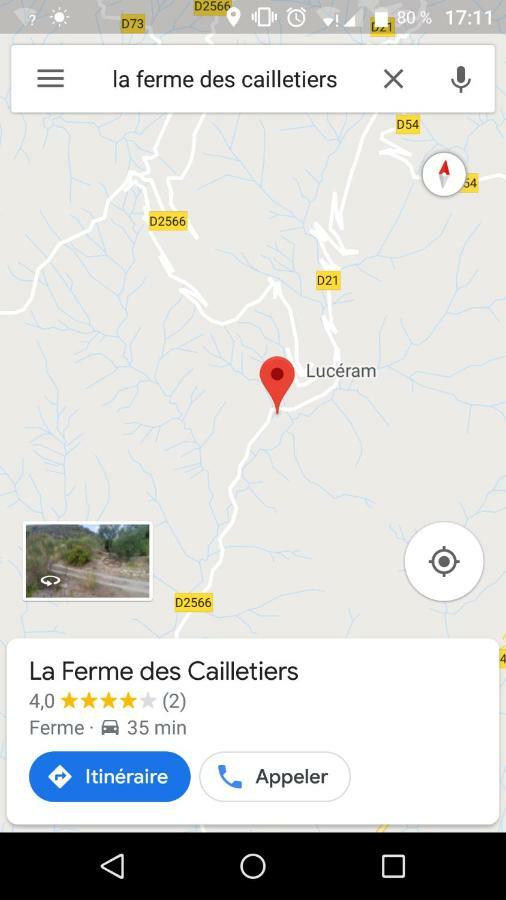 La Ferme Des Cailletiers Chez Marco Villa Luceram Exterior photo